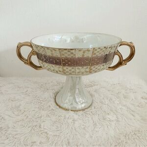 Vintage Lusterware Pedestal Cup